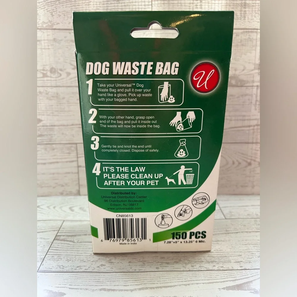 U Brand Dog Waste Bags / Doggy Doo Bags - 150 PCS LARGE BAGS not on a roll.